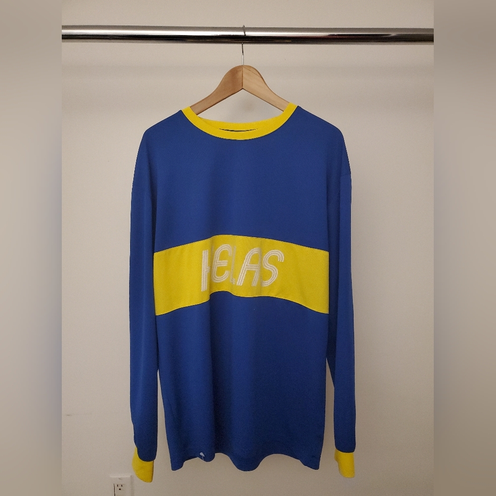 Hélas Blue and Yellow Long Sleeve Jersey